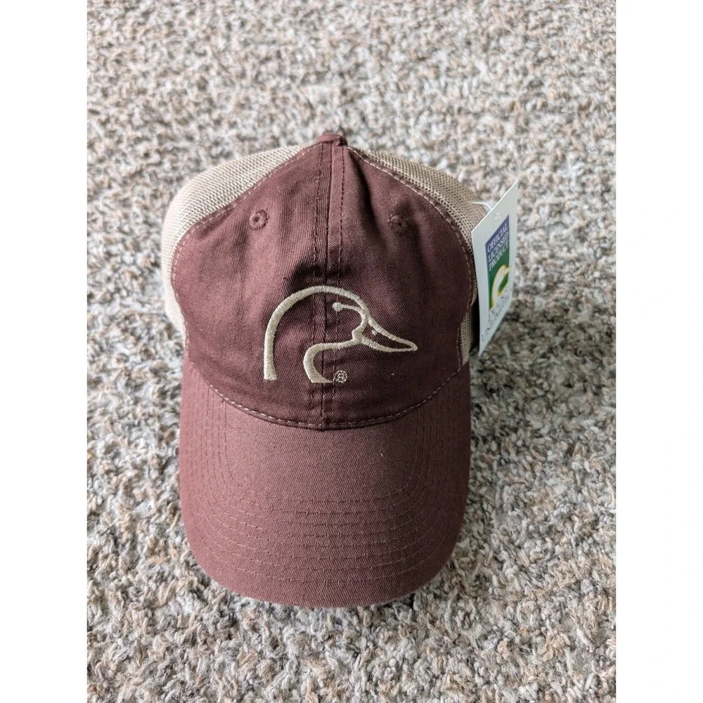 Ducks Unlimited DU Hat Cap New  Canvas Mesh Strap Back Hunter Trucker Outdoors